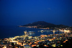 Night view of Zakynthos Town
